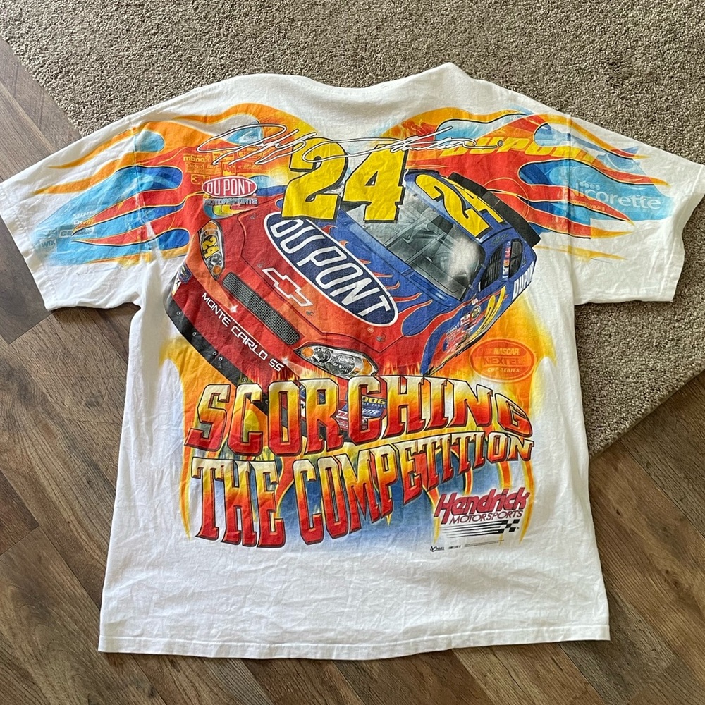 Vintage nascar racing AOP tshirt